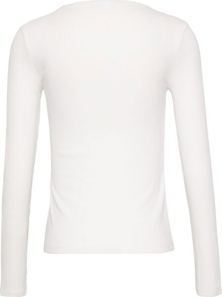 LS WOVEN LABEL 2X2 RIB SCOOP N