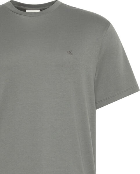 SS SUPIMA CHEST EMB CREWNECK T