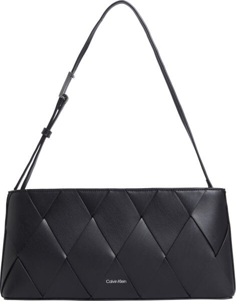 CK WOVEN ELONGATED SHOULDER BA