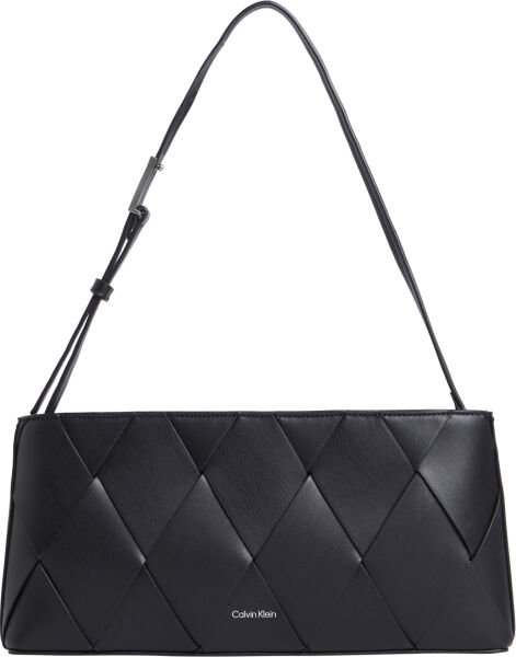 CK WOVEN ELONGATED SHOULDER BA