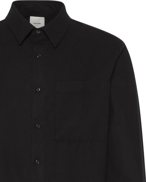 LS SOLID SILK WOOL EASY SHIRT