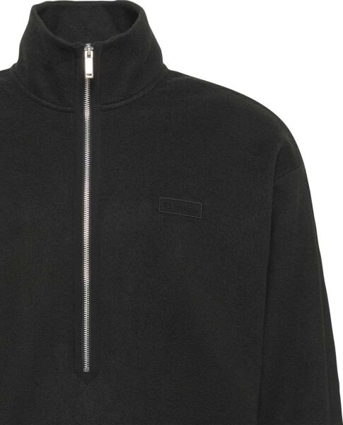 POLAR FLEECE RIB MOCK NECK QTR