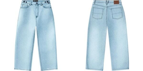 Cinched Check 5 Baggy