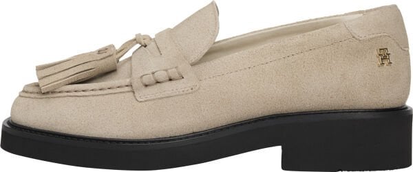 TASSEL SQUARISH TOE SUEDE LOAF