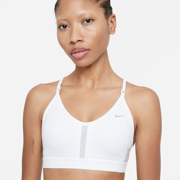 W NK DF INDY V-NECK BRA Beyaz - S