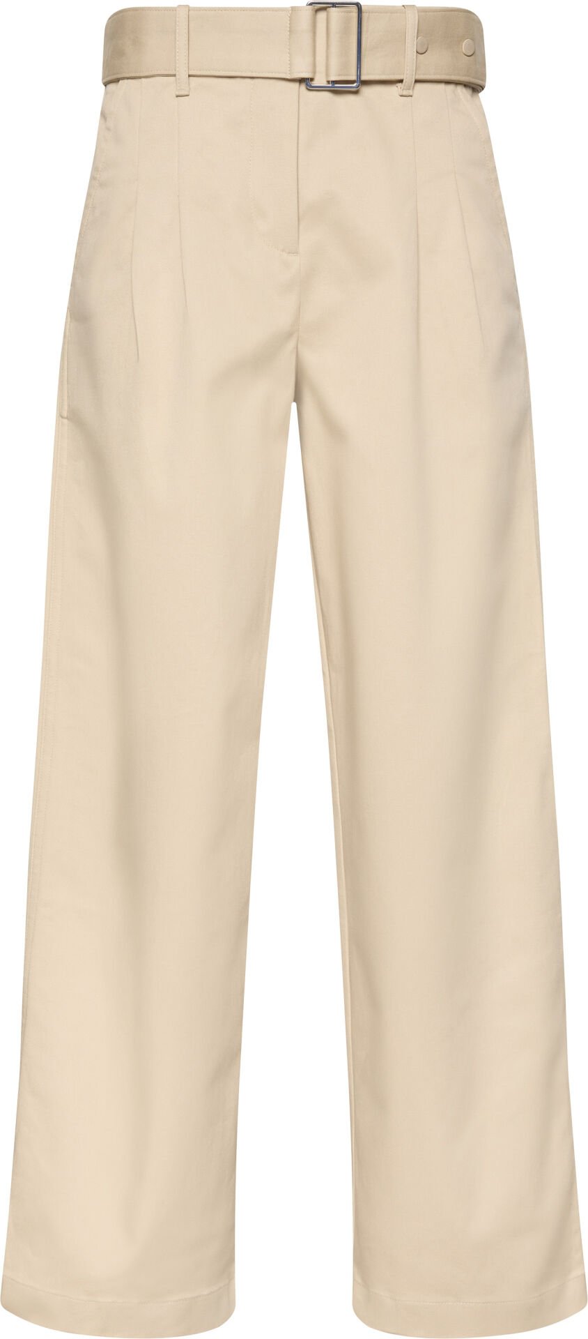 Cotton Twill Belted Trouser