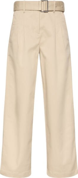 Cotton Twill Belted Trouser