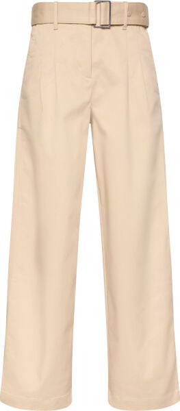 Cotton Twill Belted Trouser