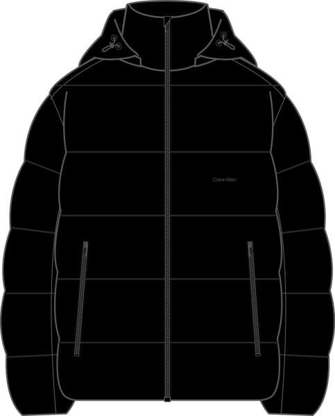 LS GLOSSY CHANNELED PUFFER JKT