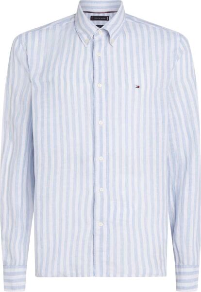 LINEN ESSENTIAL STRIPE RF SHIR