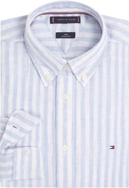 LINEN ESSENTIAL STRIPE RF SHIR