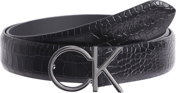 CK LOGO BELT 3.0_CROCO