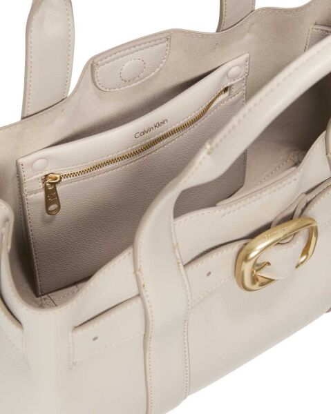 BUCKLE MINI TOTE WITH STRAP