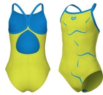 GIRLS ARENA STAR GRAPHIC SWIMSUIT LIGHTDROP BACK