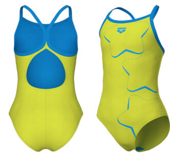 GIRLS ARENA STAR GRAPHIC SWIMSUIT LIGHTDROP BACK