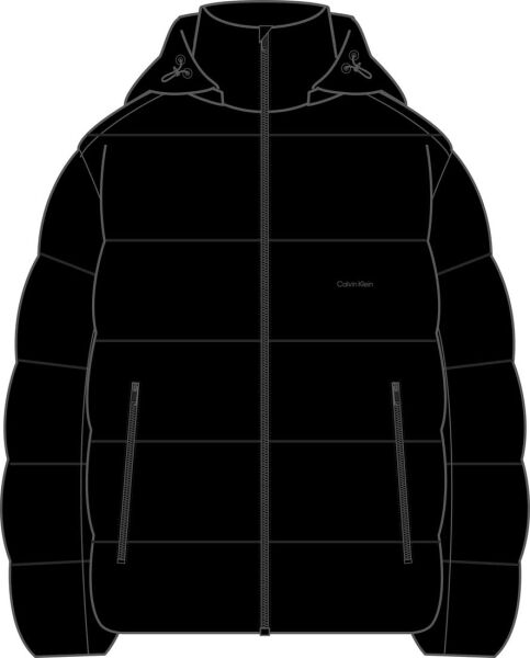 LS GLOSSY CHANNELED PUFFER JKT