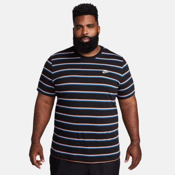 M NSW TEE CLUB STRIPE Gri - XL