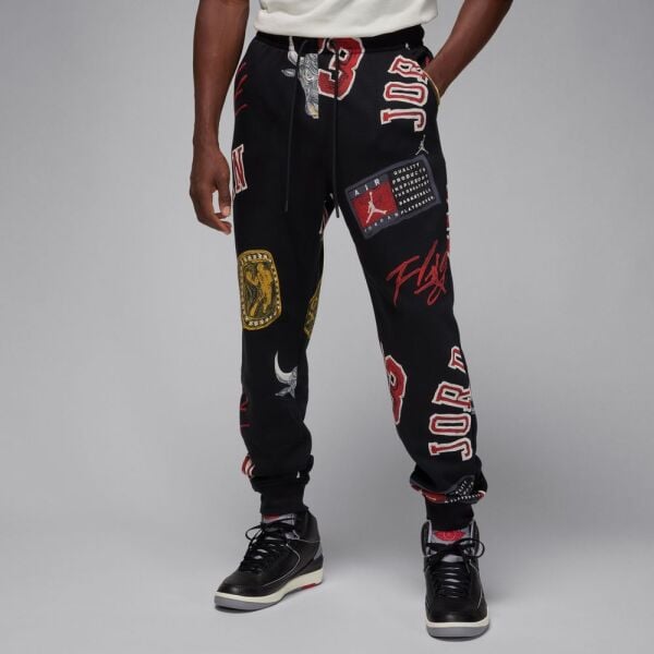 M J ESS AOP FLC PANT