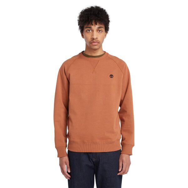 Brushed Back Crew Sweatshirt Kahverengi - XXL