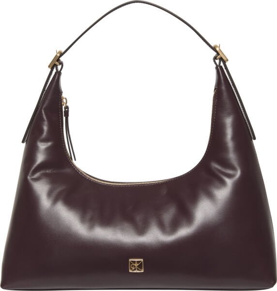 EMBLEM LEATHER SHOULDER BAG