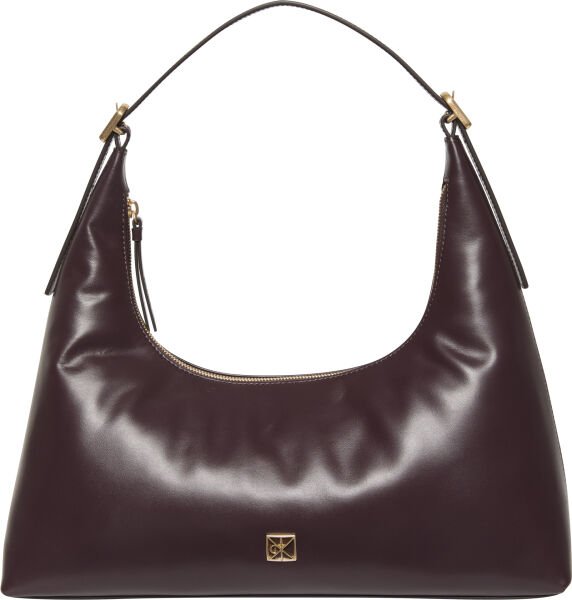 EMBLEM LEATHER SHOULDER BAG