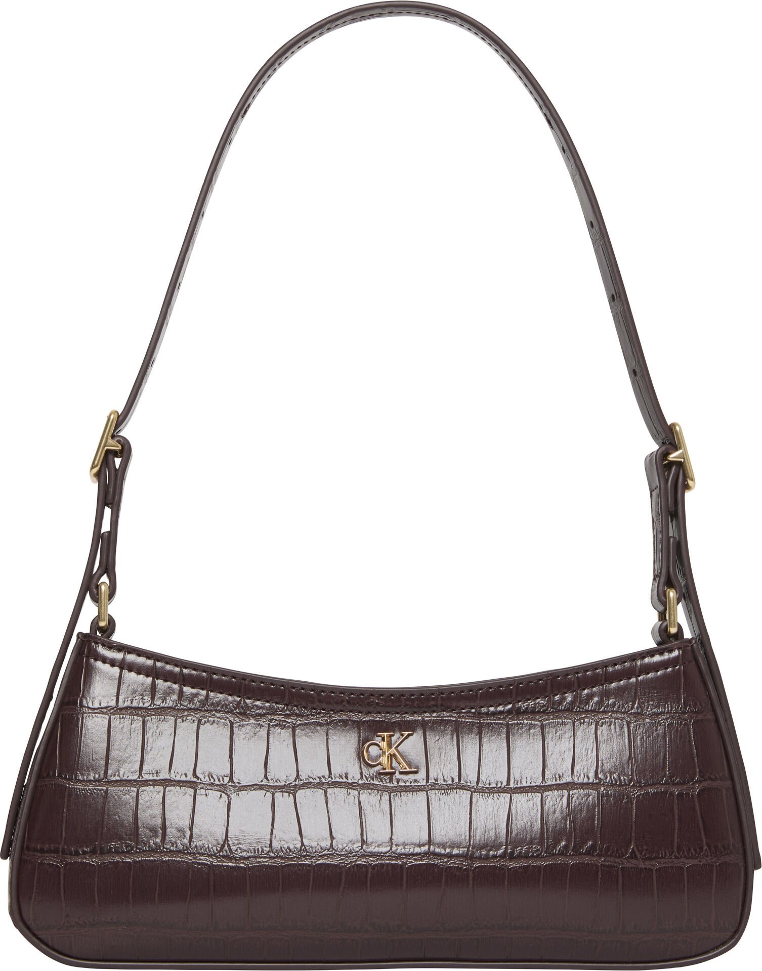 CK CROC SMALL SHOULDER BAG