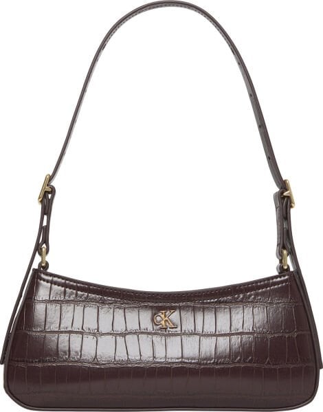 CK CROC SMALL SHOULDER BAG