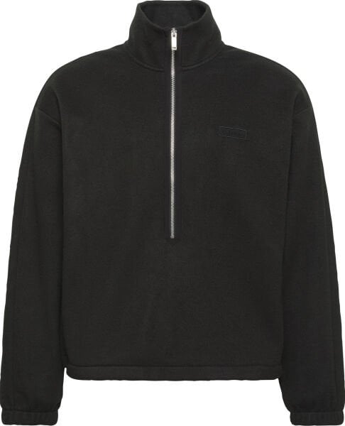 POLAR FLEECE RIB MOCK NECK QTR