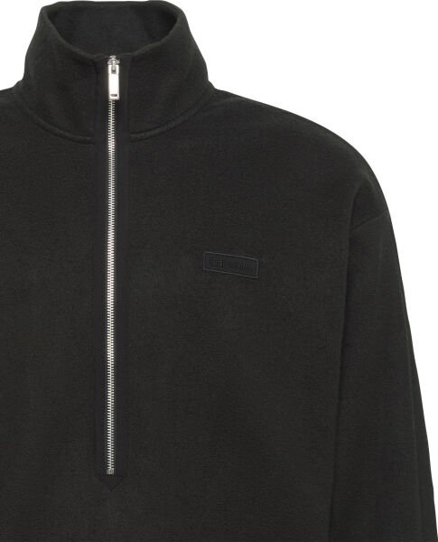 POLAR FLEECE RIB MOCK NECK QTR