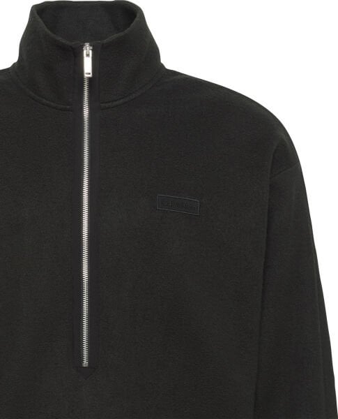 POLAR FLEECE RIB MOCK NECK QTR