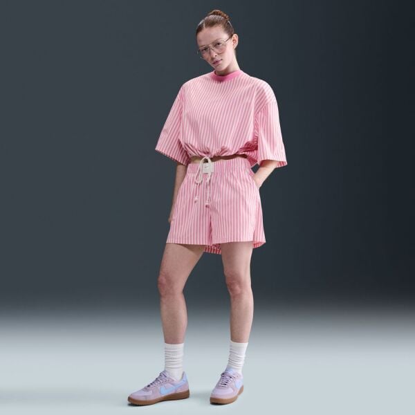 W NSW STRIPE PPLN BOXY TOP
