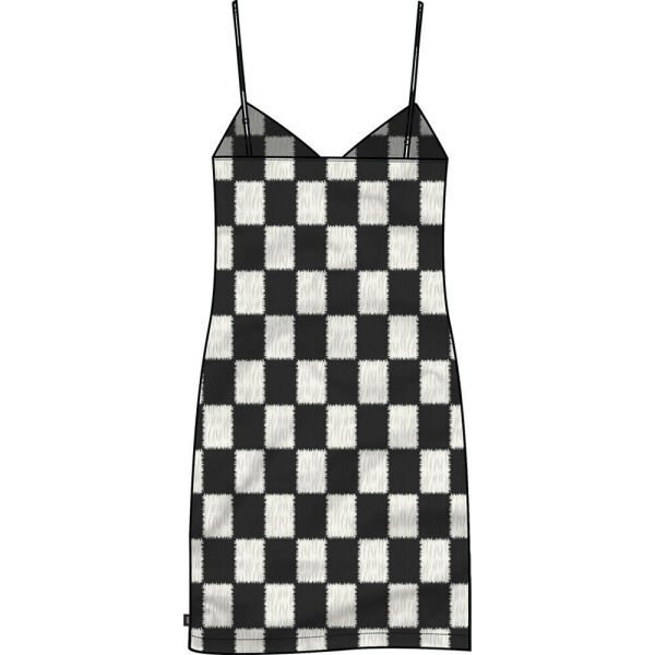 BENTON CHECKER CAMI DRESS Siyah - S