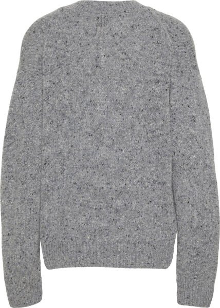 Chunky Neps V Neck Sweater