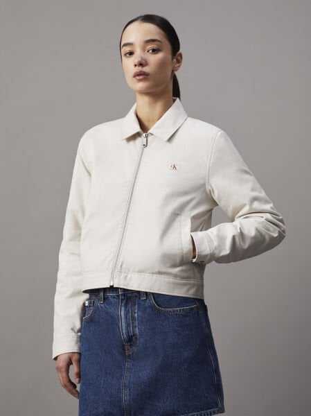 WOVEN LABEL RIB TANK TOP