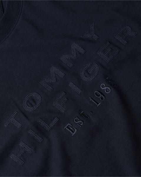 NYLON APPLIQUE MIX MEDIA TEE