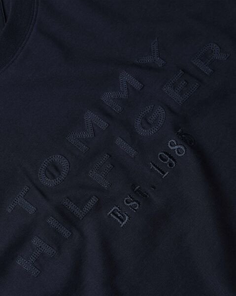 NYLON APPLIQUE MIX MEDIA TEE