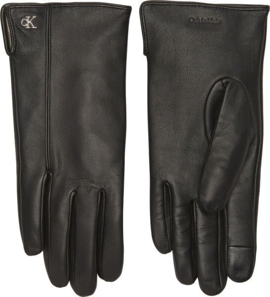 METAL CK LEATHER GLOVES