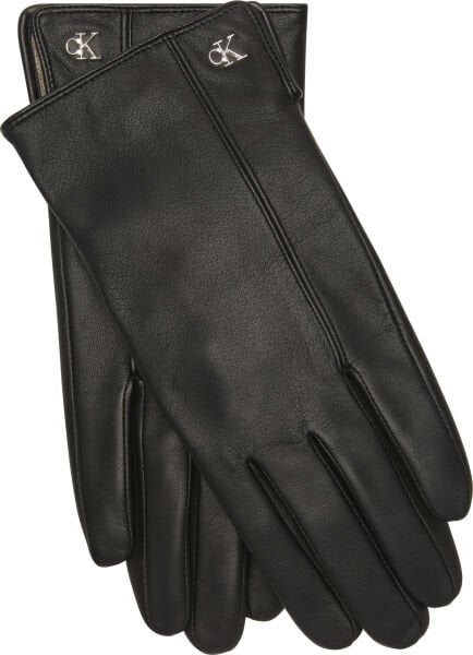 METAL CK LEATHER GLOVES
