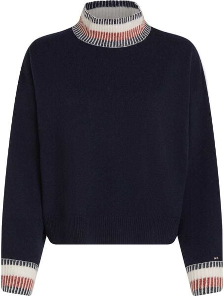 GLOBAL STP MOCK-NK SWEATER