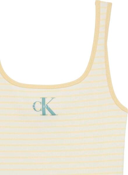 STRIPED MONOLOGO SCOOP NK RIB