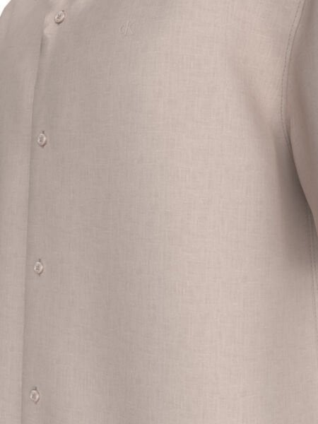 SS CAMP COLLAR SOLID LINEN CLA