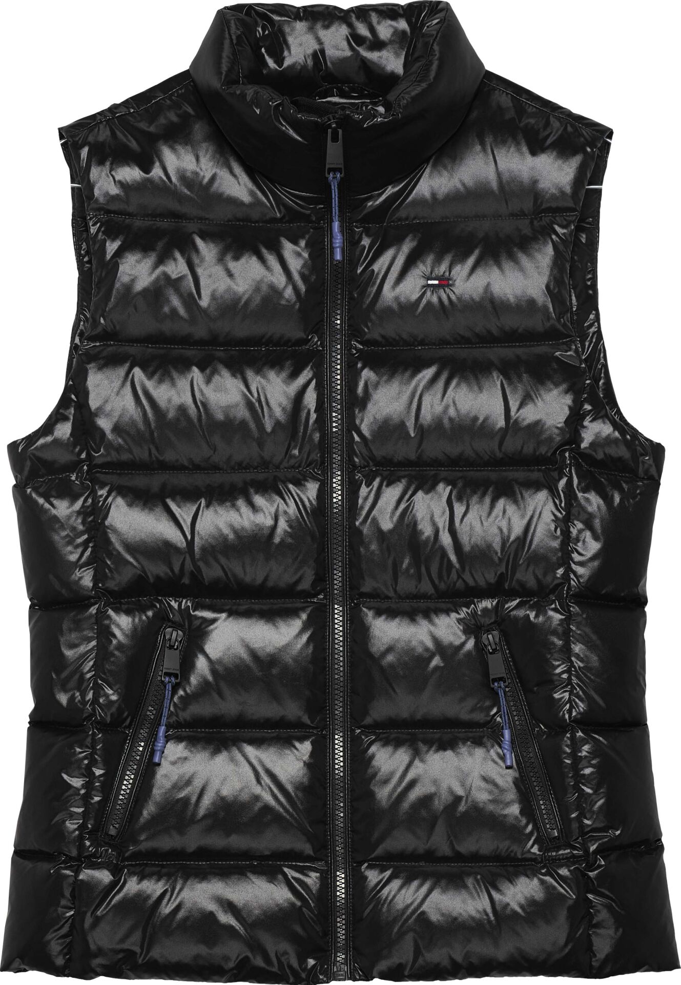 TJW SLIM ZIP PRINT DOWN VEST