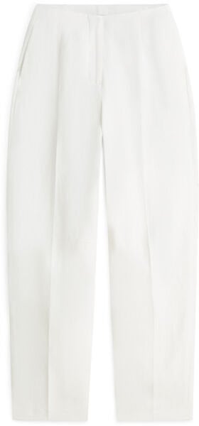 LINEN/VIS BARREL PANT