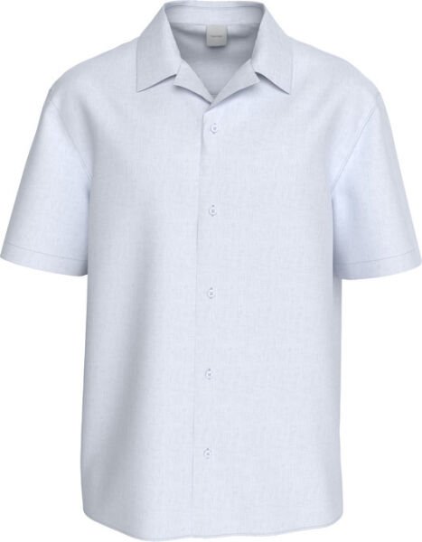 SS CAMP COLLAR SOLID LINEN CLA