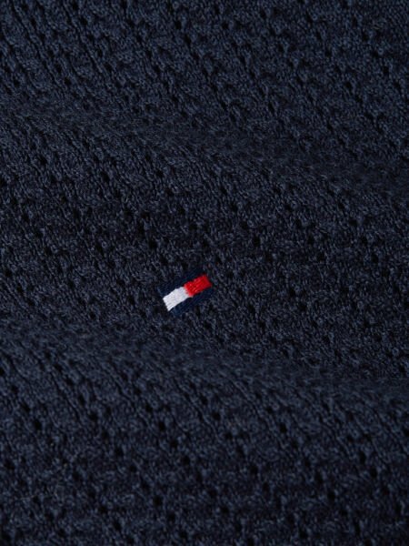POINTELLE S/S POLO SWEATER