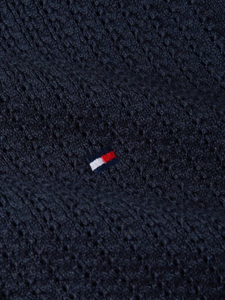 POINTELLE S/S POLO SWEATER