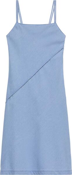 BIAS CUT DENIM TENCEL DRESS LI