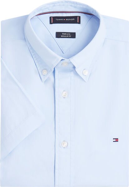 FLEX POPLIN SOLID S/S SHIRT