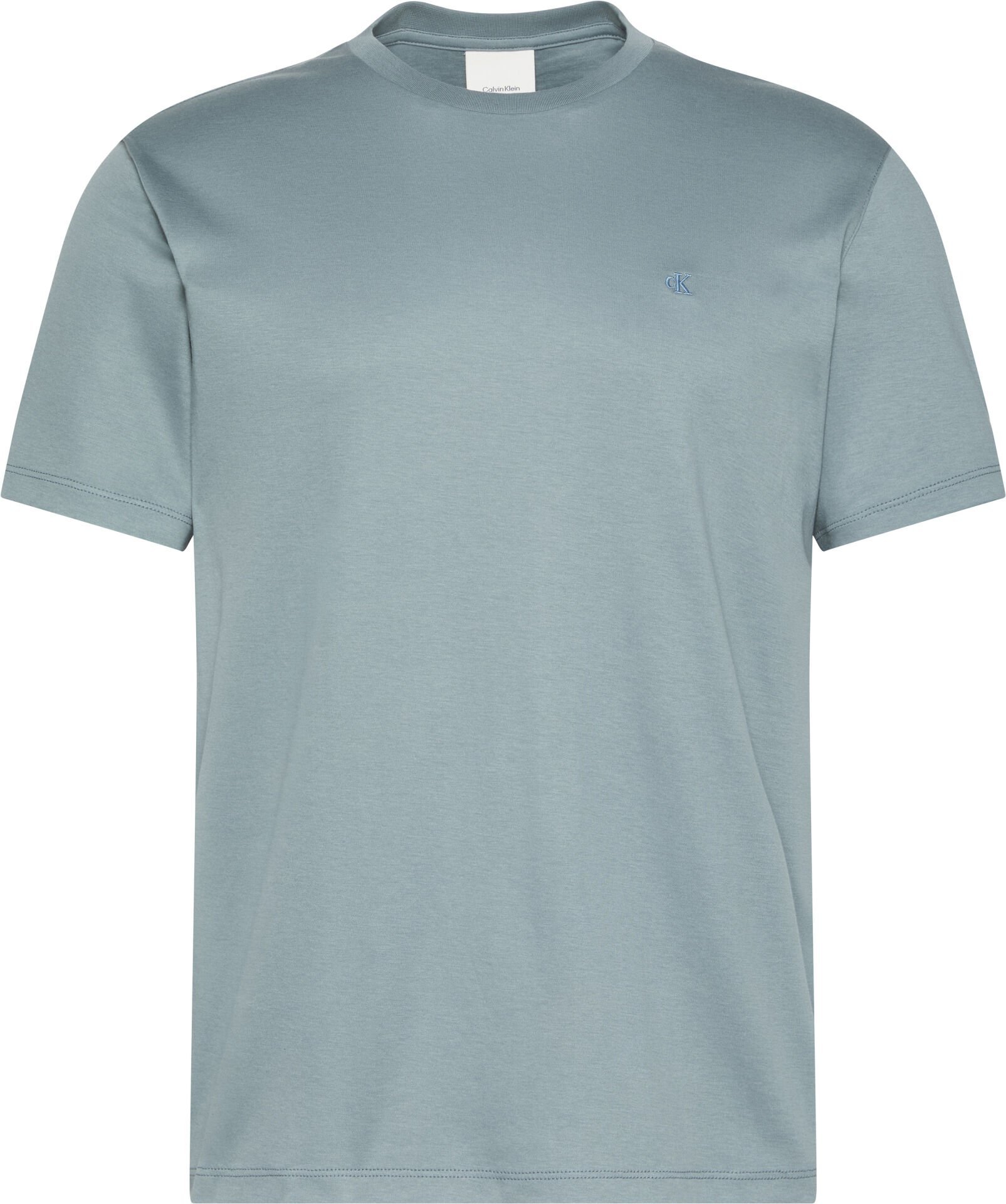 SS SUPIMA CHEST EMB CREWNECK T