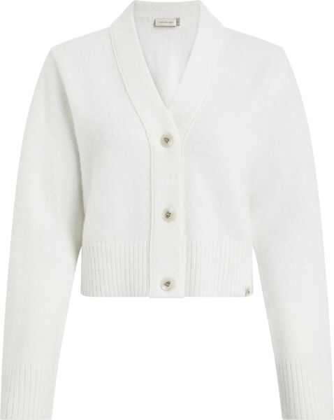 FLUFFY YARN SWEATER CARDIGAN